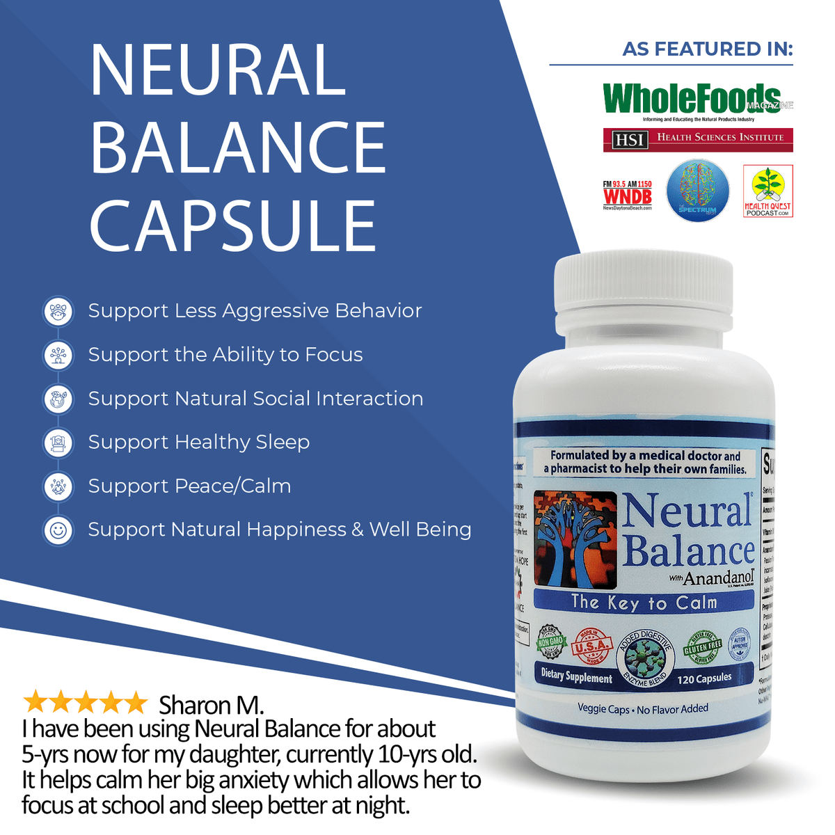 Neural Balance Capsules (120 Ct. Capsules) Wholesale